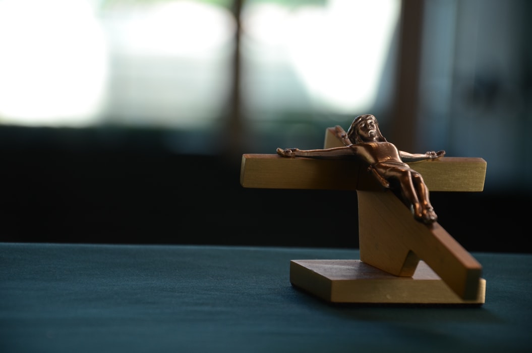Fallen crucification